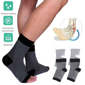 Compression Socks : Compressiekousen Wit - Voetpijn Verlichtend Ondersteuning - Elastisch in van Pantino