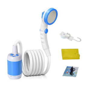 outdoor equipment : Portable Camping Shower - Overal Toegang tot een Comfortabele Douche - Grijs in van Pantino