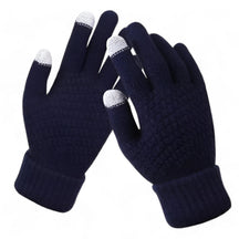 Gloves : Kunststof Handschoenen - Volledige Vinger Snit en Griprand voor de Winter - Khaki in donkerblauw Één maat van Pantino