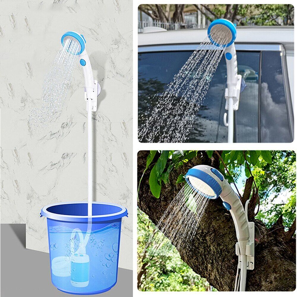 outdoor equipment : Portable Camping Shower - Overal Toegang tot een Comfortabele Douche - Grijs in van Pantino