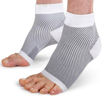 Compression Socks : Compressiekousen Wit - Voetpijn Verlichtend Ondersteuning - Elastisch in Wit van Pantino