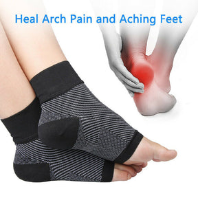 Compression Socks : Compressiekousen Wit - Voetpijn Verlichtend Ondersteuning - Elastisch in van Pantino