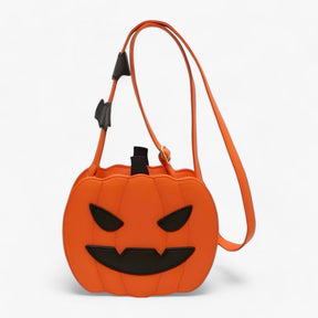 bags : GhoulGrin - Pompoentas met Duivelse Ogen - Tas voor Snoep en Andere Dingen voor Halloween in Oranje van Pantino