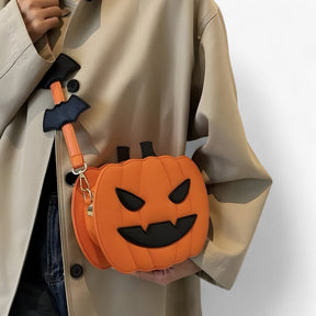 bags : GhoulGrin - Pompoentas met Duivelse Ogen - Tas voor Snoep en Andere Dingen voor Halloween in van Pantino