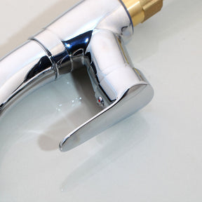 home & garden : Uittrekbare Lift voor de Badkamer Messing Mengkraan Kraan Heren Chroom - Zwart in van Pantino