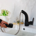Lift Extensible pour Salle de Bain Robinet en Laiton Robinet Hommes Chrome - Noir