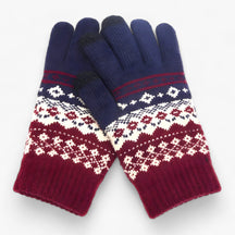 Gloves : Kunststof Handschoenen - Volledige Vinger Snit en Griprand voor de Winter - Khaki in Stijl 2 blauw Één maat van Pantino