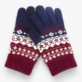Gloves : Kunststof Handschoenen - Volledige Vinger Snit en Griprand voor de Winter - Khaki in Stijl 2 blauw Één maat van Pantino