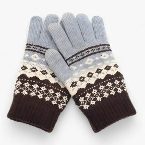 Gloves : Kunststof Handschoenen - Volledige Vinger Snit en Griprand voor de Winter - Khaki in Stijl 2 grijs Één maat van Pantino