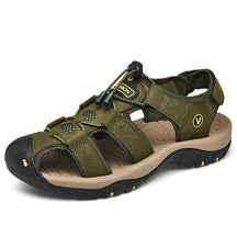 outdoor equipment : Bruine Heren-Sandalen in Groen van Pantino