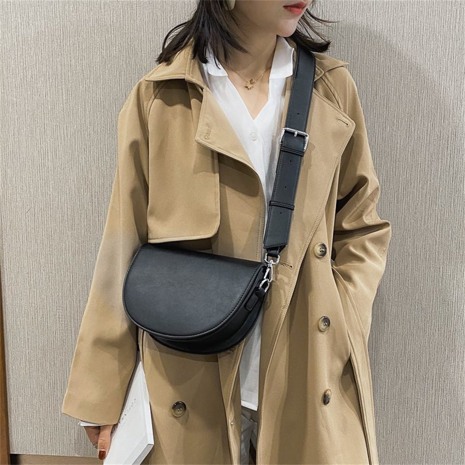 bags : Crossbody Tas Dames Zwart - Medium 19cm Imitatieleer - Kunstleer in van Pantino