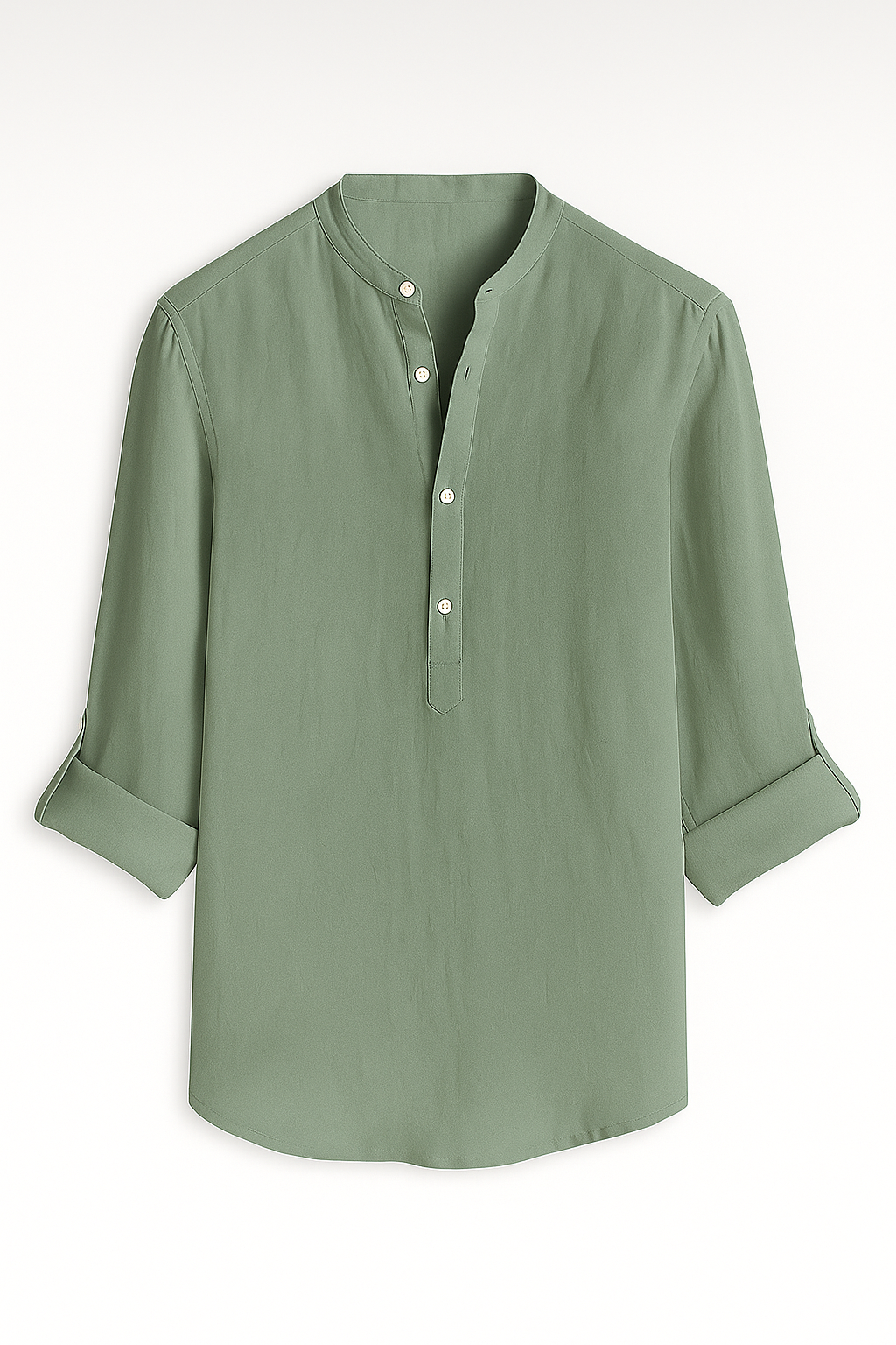 Men's Top Clothes : Lichtgewicht Linnen Herenoverhemd, Ademend, Lange Mouw in van Pantino