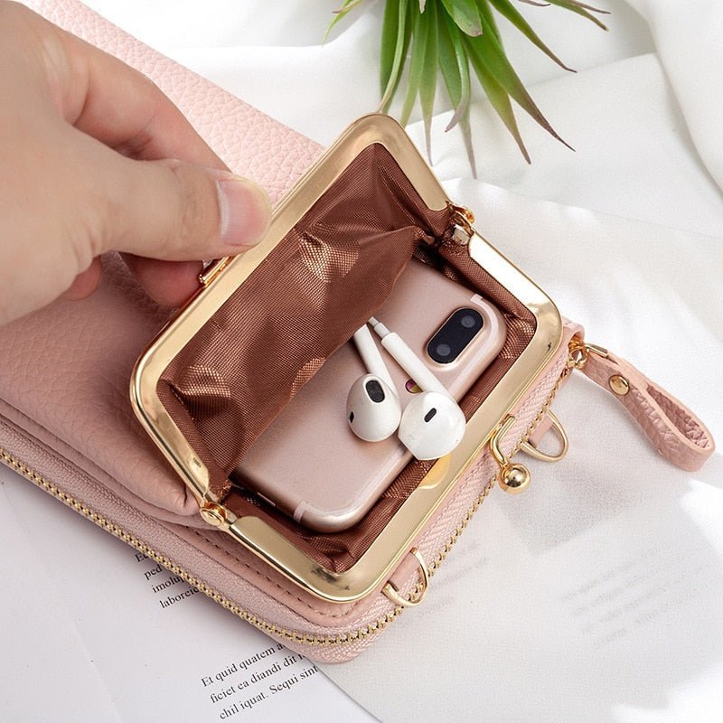 bags : Mini Crossbody Tasje Dames Zwart - Compact Dagelijks - Kunstleer in van Pantino