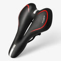 Fietszadel Leer Rood - Comfortabel & Ergonomisch Zadel voor Heren & Dames
