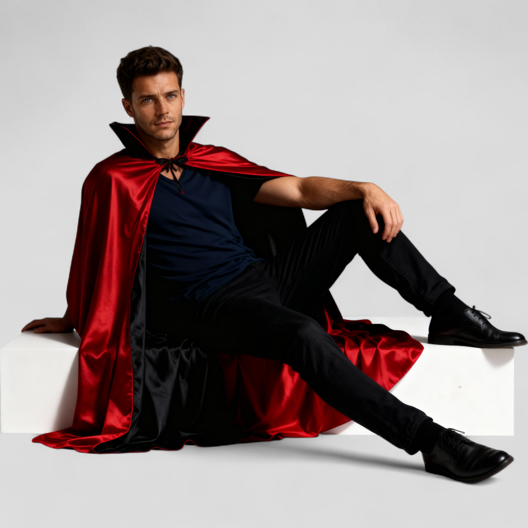 home & garden : Reaper Vampire Reaper Omkeerbare Jas - Halloween Cosplay & Fun - Zwart in van Pantino