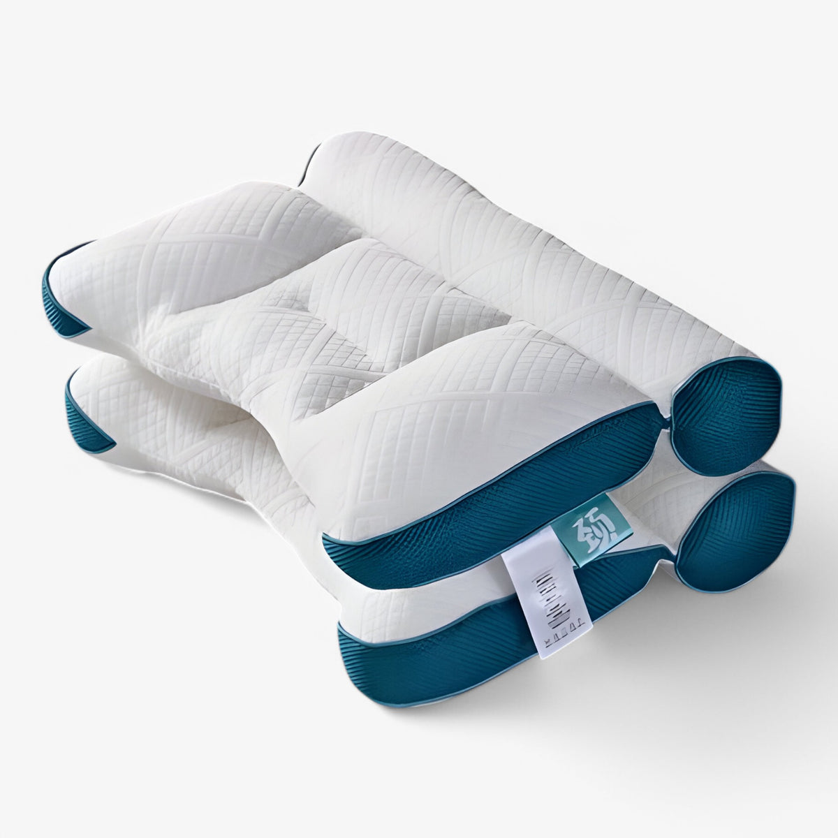 home & garden : Ergonomisch Slaapkussen - Nekpijn Vrij Comfortabele Nachtrust - Memory Foam in Blauw (40*60 cm) van Pantino