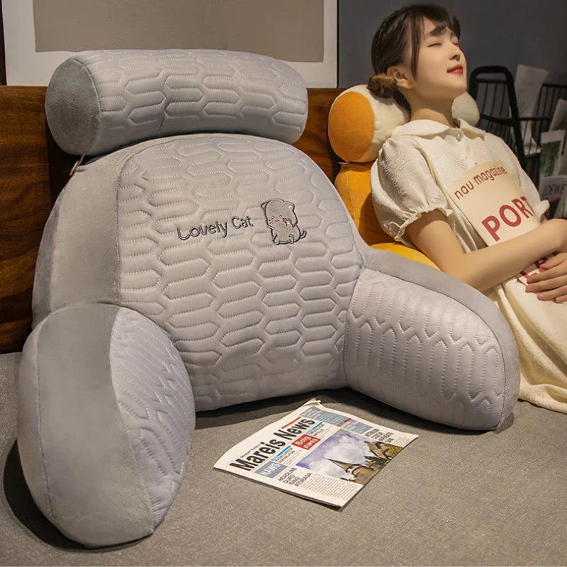 Home & Garden > Home Décor > Cushions & Pillows > Support Cushions > Backrest Pillows : Comfortabel Wigkussen voor Rug en Nek - Diverse Stijlen, Katoenen in van Mivoza