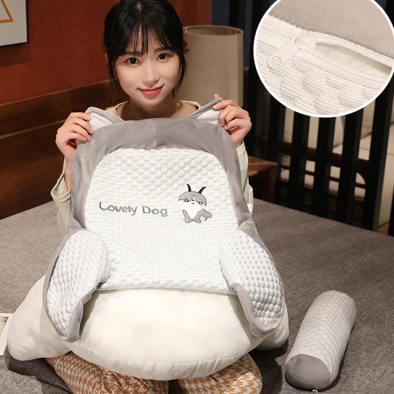 Home & Garden > Home Décor > Cushions & Pillows > Support Cushions > Backrest Pillows : Comfortabel Wigkussen voor Rug en Nek - Diverse Stijlen, Katoenen in van Mivoza