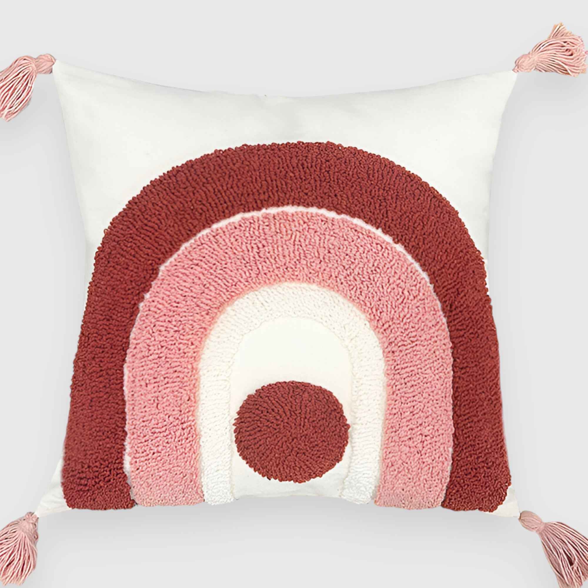 Decoratief Roze Fluwelen Gecapitonneerd Kussen
