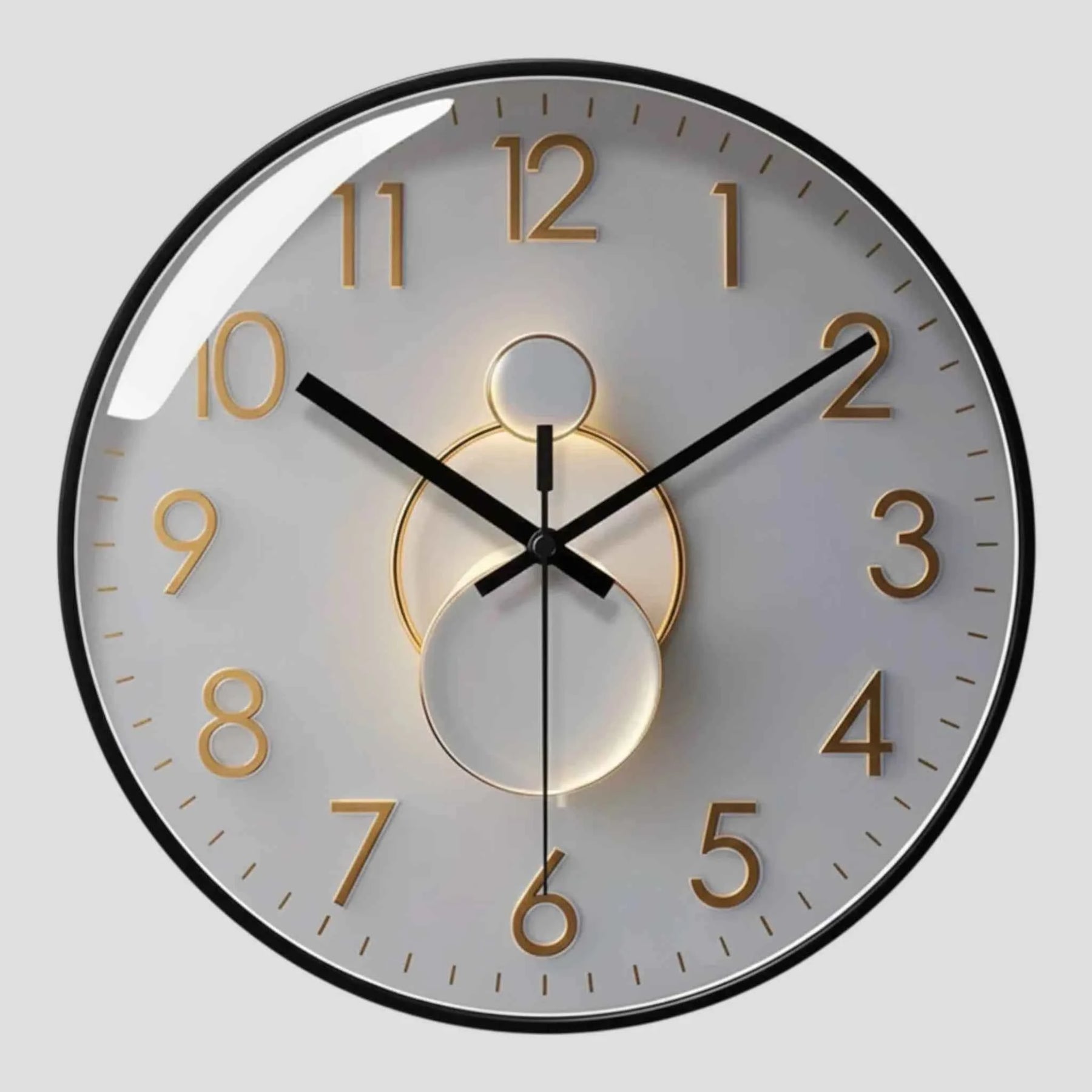 Horloges murales : Kwarts Wandklok Woonaccessoires Woondecoratie in Noir van Pantino