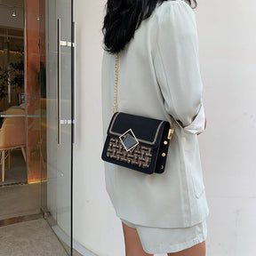 bags : Crossbody Tas Dames - Mini 5cm Kunstleer Sleutelhanger - Kunstleer in van Pantino