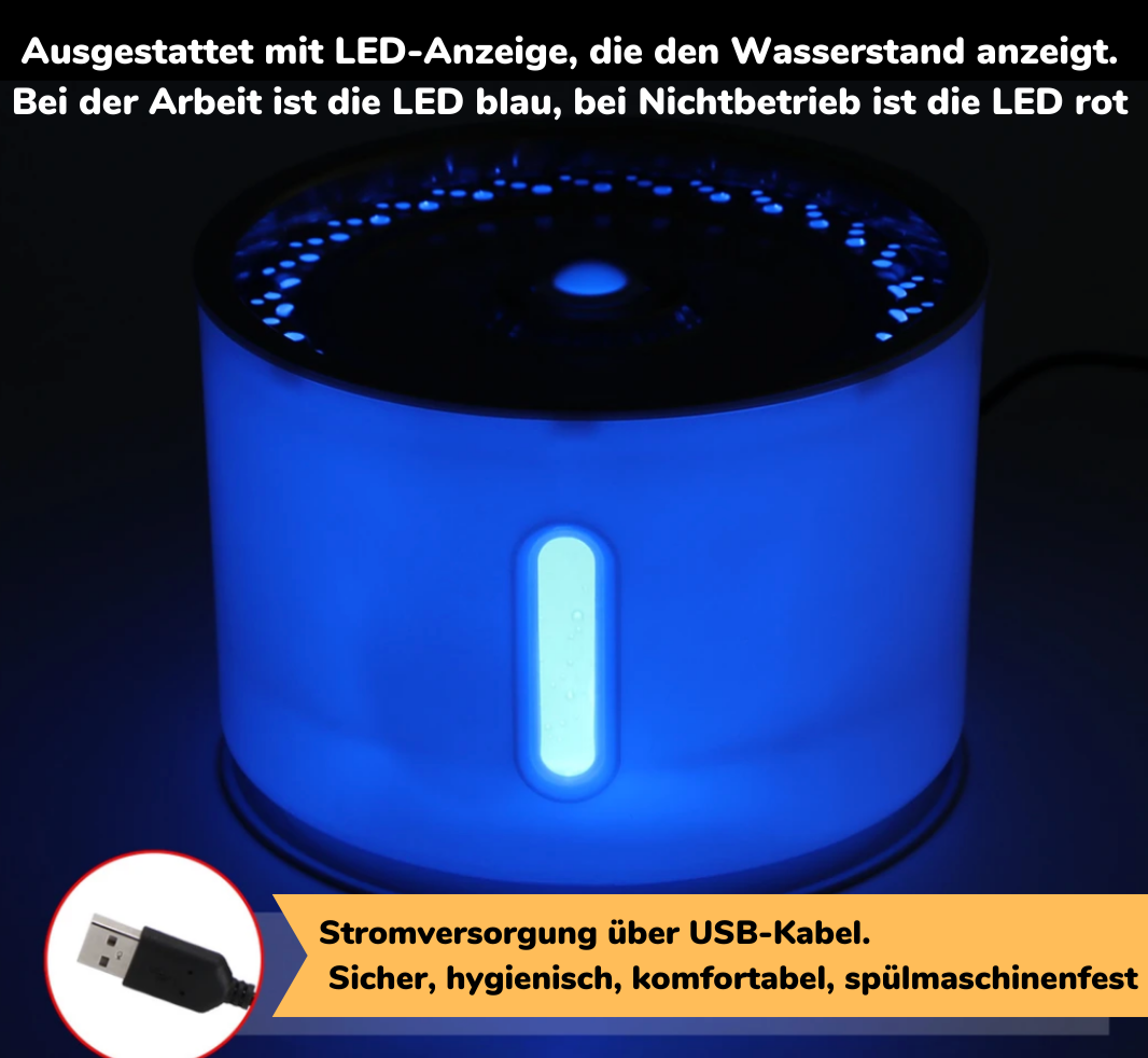 pets : Automatische Drinkfontein voor Huisdieren - Kattendrinkbak Pro - Zilver in van Pantino