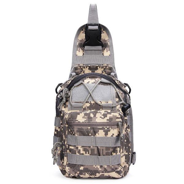 bags : Crossbody Tas Heren Leger Geel - Slingbag voor Buitensport in Leger ACU van Pantino