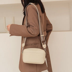 bags : Crossbody Tas Dames Crème - Medium 23cm Imitatieleer - Kunstleer in van Pantino