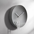 Reloj de pared moderno de cemento gris - Reloj avanzado de cemento - Aporta un toque de elegancia contemporánea