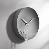 Horloge Murale Moderne en Ciment Gris - Mécanisme Avancé en Ciment - Apporte une Touche d’Élégance Contemporaine