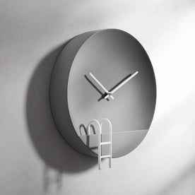 wall clock : Moderne Zement-Wandklok Grijs - Geavanceerd Cementen Uurwerk - Brengt een Vleugje Hedendaagse Elegantie in van Pantinoshop