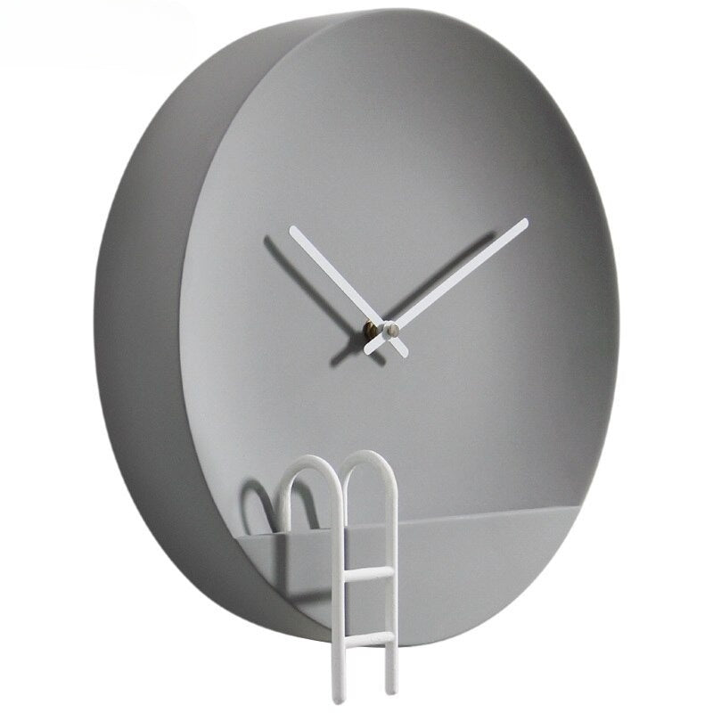 home & garden : Moderne Zement-Wandklok Grijs - Geavanceerd Cementen Uurwerk - Brengt een Vleugje Hedendaagse Elegantie in van Pantino