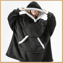 Blanket : Fleece Plaid Roze - Comfy & Warm - Zachte Deken in Zwart Onesize fits all van Pantino
