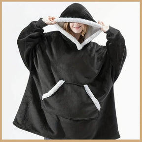 Blanket : Fleece Plaid Roze - Comfy & Warm - Zachte Deken in Zwart Onesize fits all van Pantino