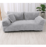 Beruhigender Haustier Sofabezug Hellgrau - Entspannender Sofa Komfort - Mikrofaser