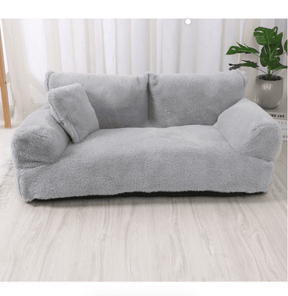 pets : Kalmerende Huisdier Bankhoes Lichtgrijs - Rustgevend Sofa Comfort - Microvezel in Lichtgrijs van Pantino