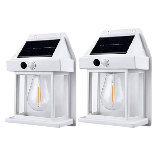 outdoor equipment : SolarLED - LED-Lamp op Zonne-Energie - 2x Zwart in 2x Wit van Pantino