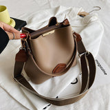 Schultertasche Khaki - Sonia Premium Leder