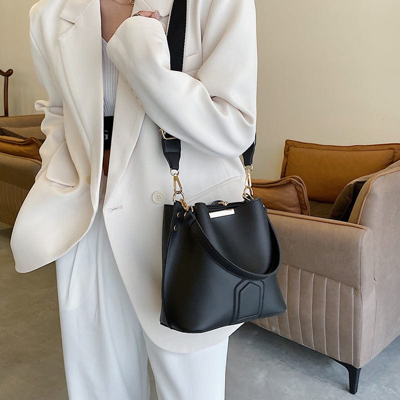 bags : Schoudertas Khaki - Sonia Premium Leer in van Pantino