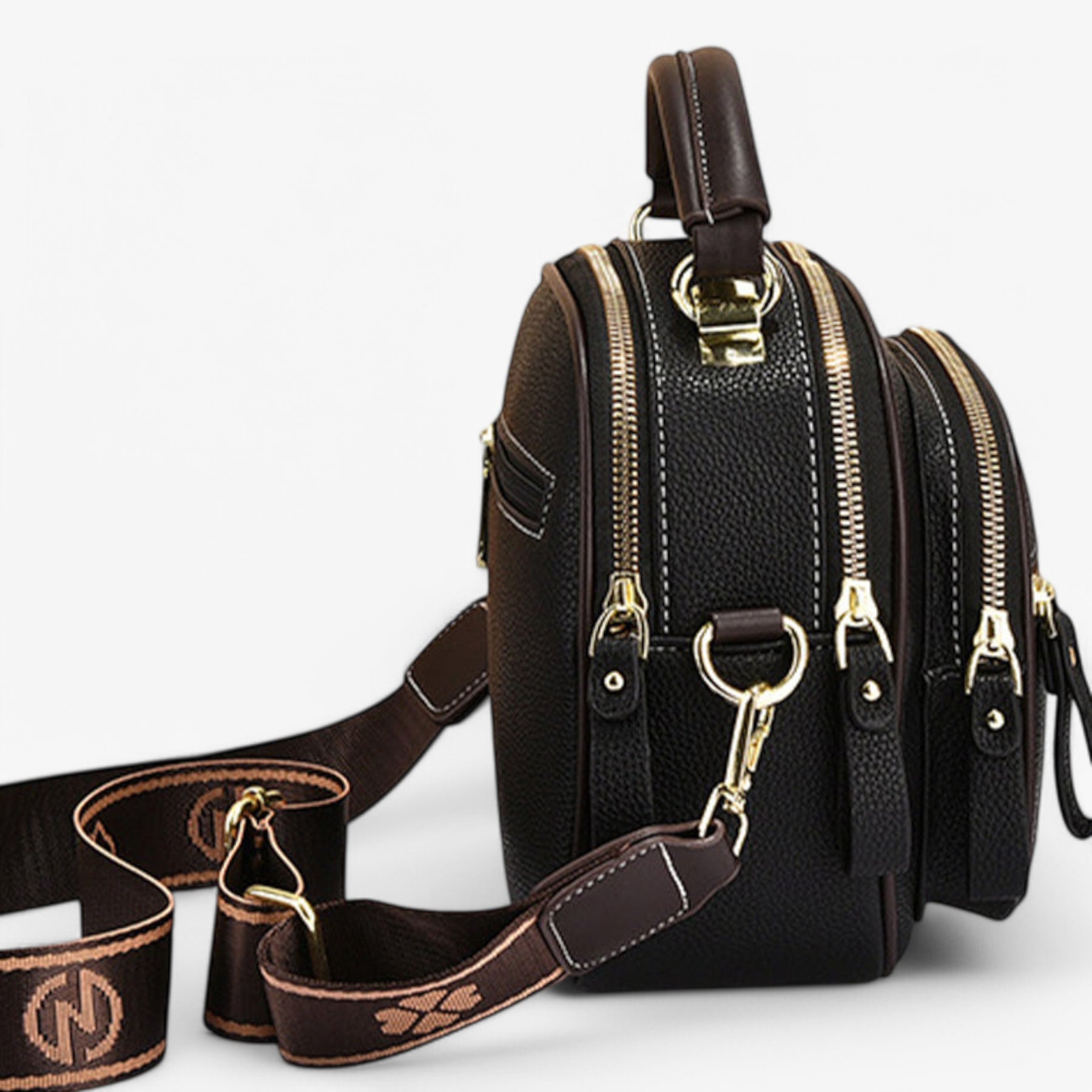 bags : LuciaCinghia Tas Dames Leer - Zwart in van Pantino