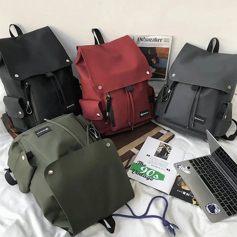 bags : Rugzak Dames Rood - BellaRossa Unisex Oxford Stoffen in van Pantino