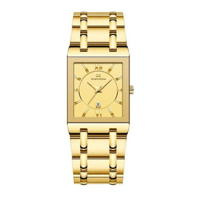 watches : Horloge Goud Zwart - Gouden Vierkant in Goud van Pantino