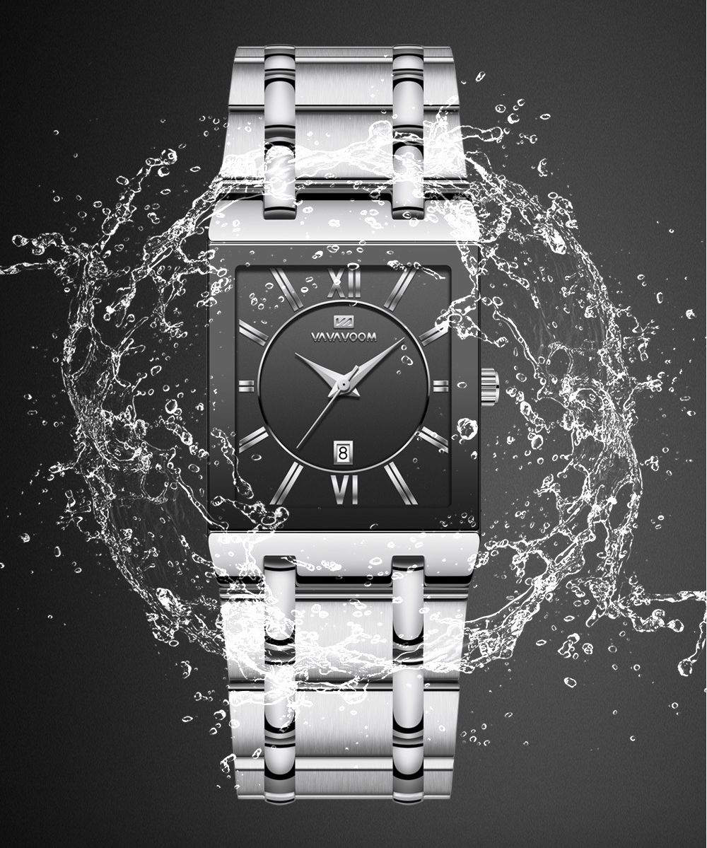 watches : Horloge Goud Zwart - Gouden Vierkant in van Pantino
