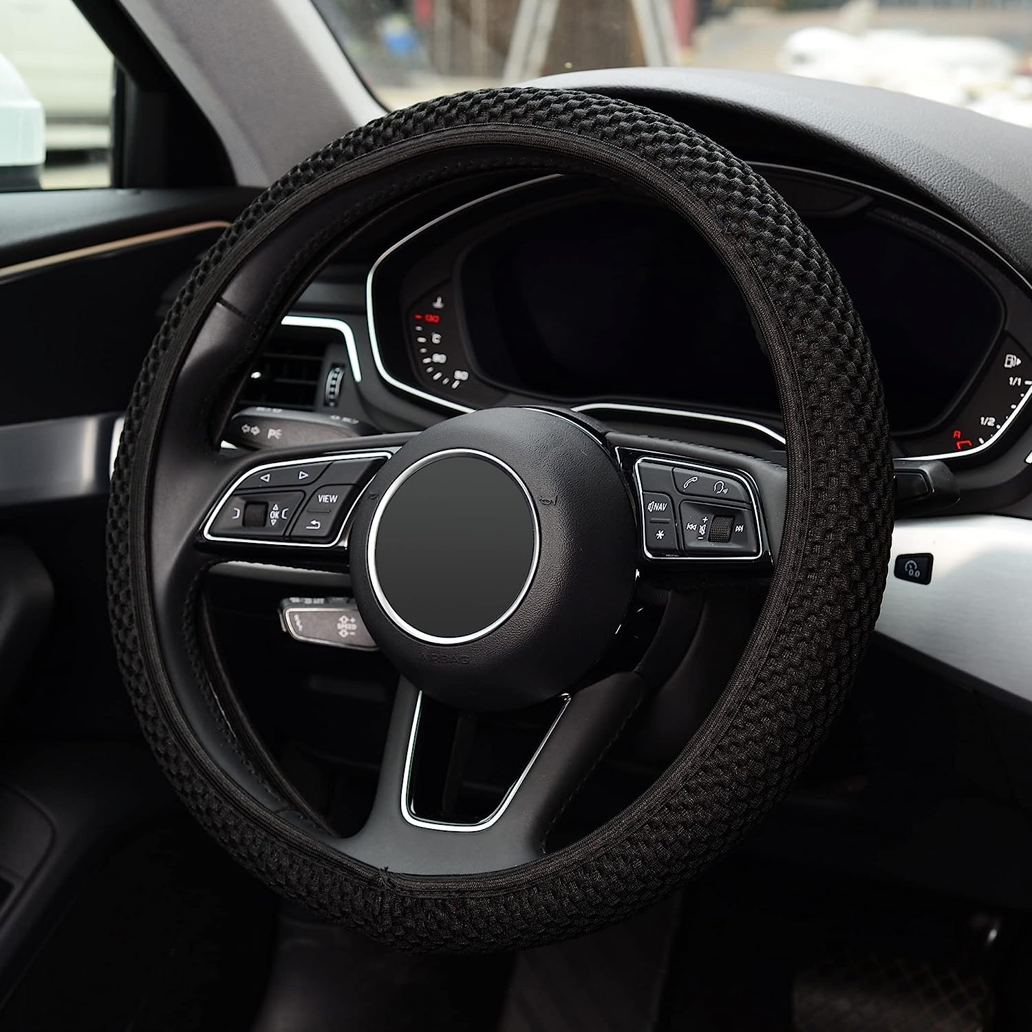 Steering Wheel Cover : Elastische Stretch Bankhoes - Microvezel Bescherming - Microvezel in van Pantino