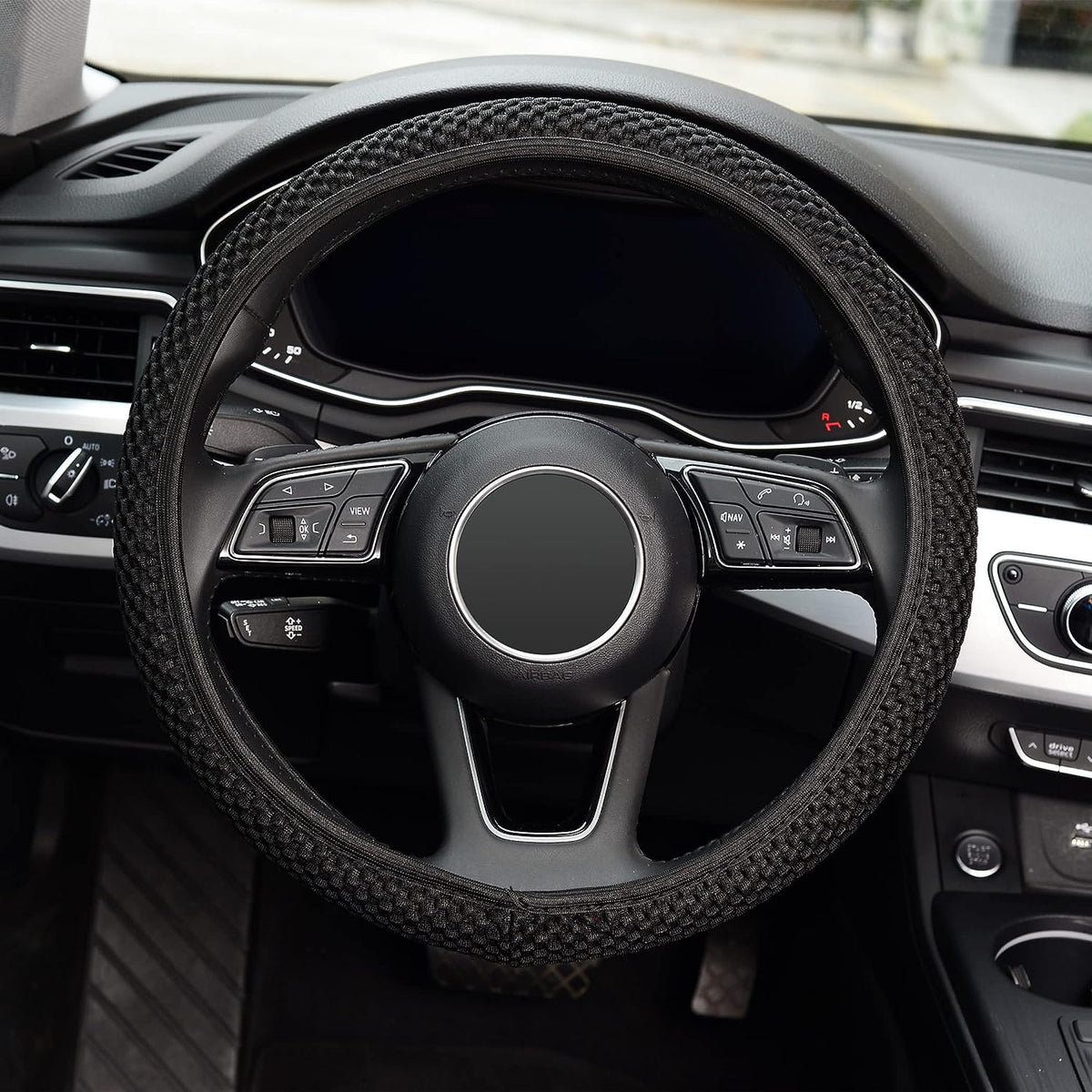 Steering Wheel Cover : Elastische Stretch Bankhoes - Microvezel Bescherming - Microvezel in van Pantino