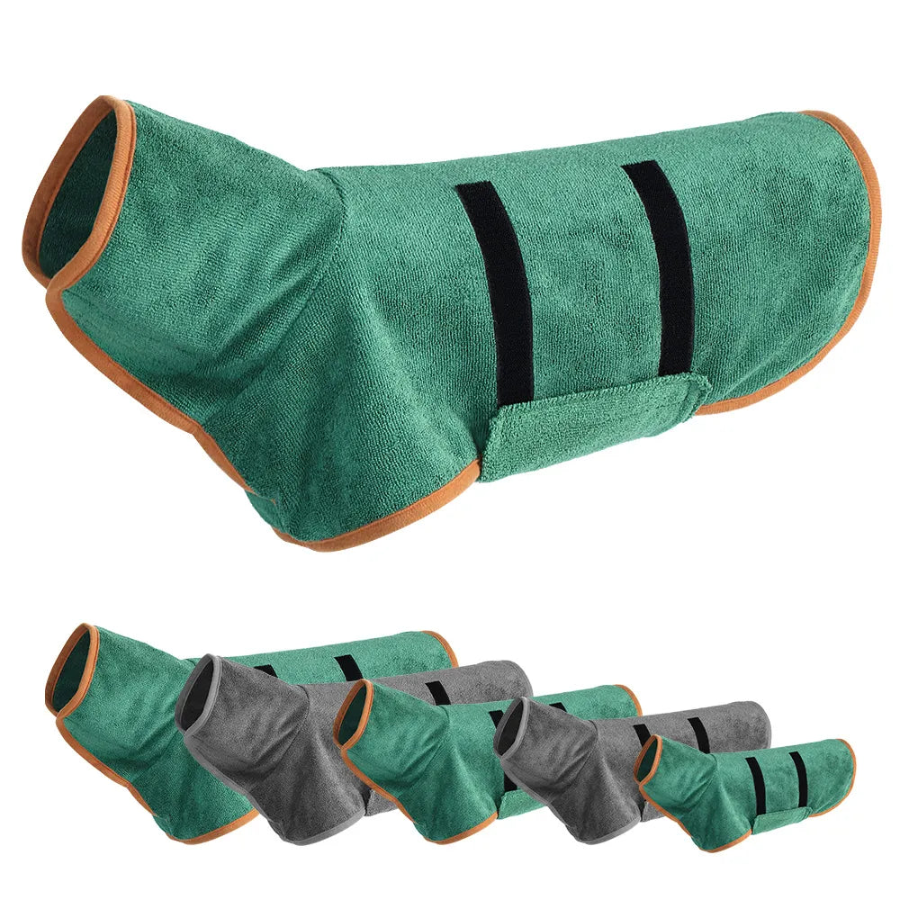 pets : HugDry - Honden Handdoek - Groen in van Pantino