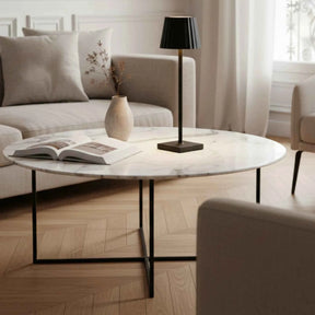 Éclairage : Lampe de Table LED Sans Fil avec Batterie Rechargeable et Commande Tactile Aluminium in van Pantino