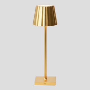 Éclairage : Lampe de Table LED Sans Fil avec Batterie Rechargeable et Commande Tactile Aluminium in Or van Pantino