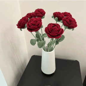 home & garden : The Knitted Roses - Prachtig Decoratiestuk in van Pantino
