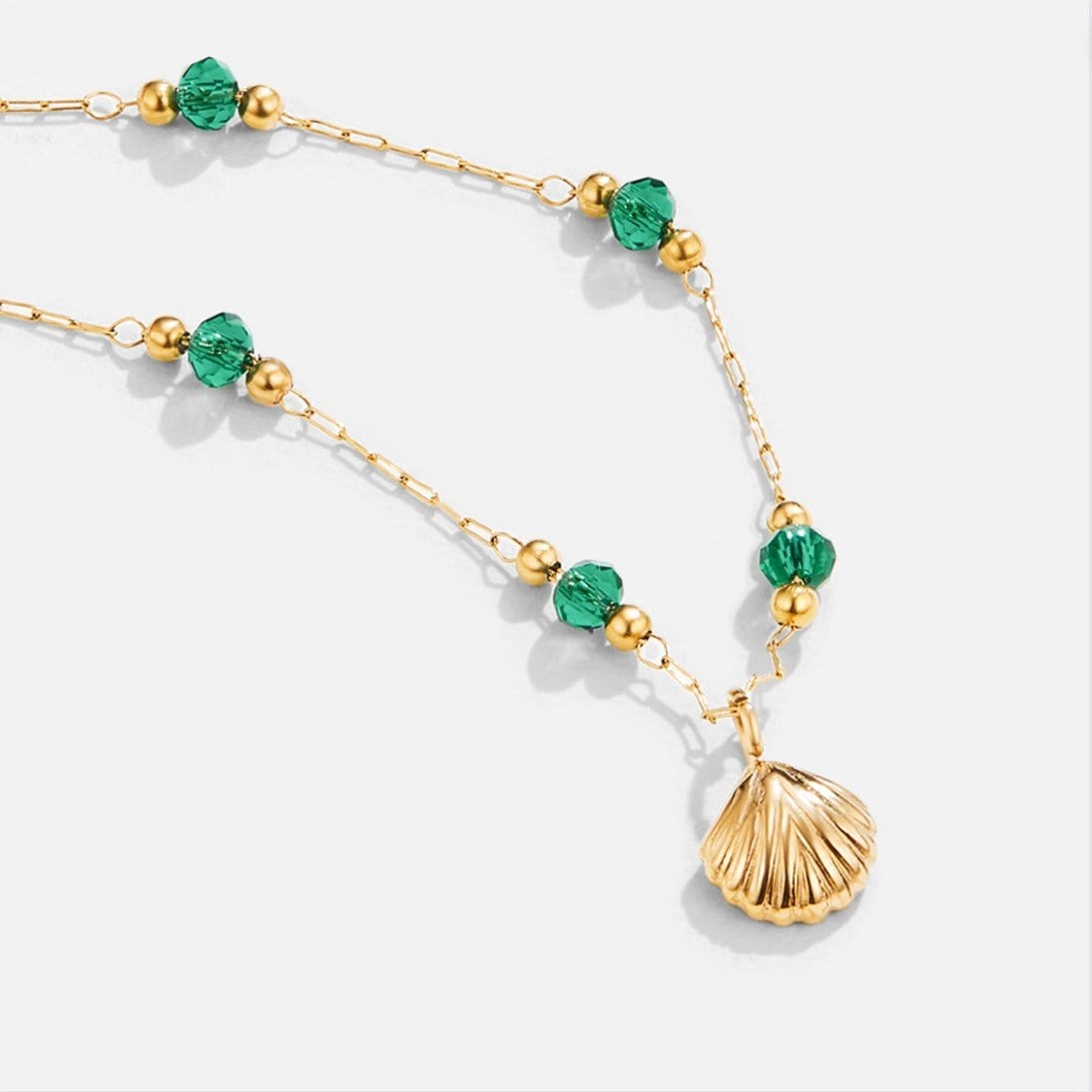 Necklace : The Nerissa Collier Roestvrij Staal Groen in van Pantino